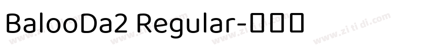 BalooDa2 Regular字体转换